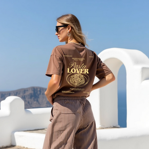 Oversized T-Shirt "Pasta Lover "