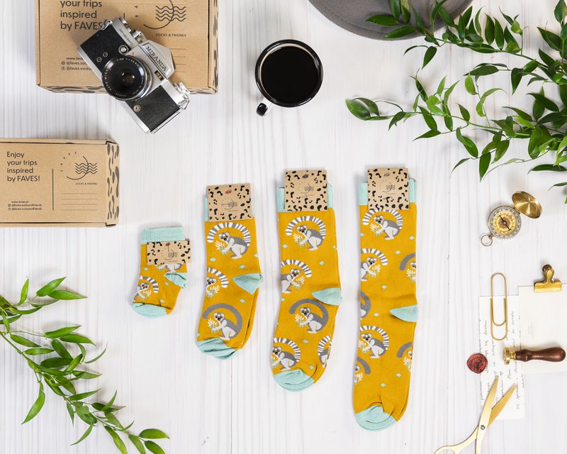 Lemuren-Socken für Kinder