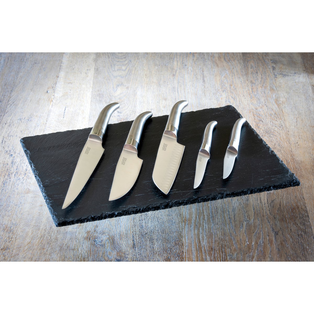 Conjunto de herencia de cuchillos laguiole 5pcs - acero inoxidable