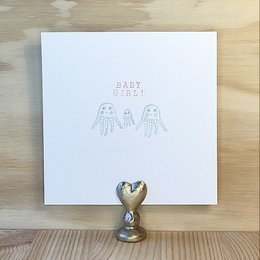 Kaart Baby Girl Fam van Drie