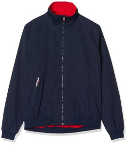 crazy4sailing Men's Snug Sailing Jacket Anholt, Size: S, Colour: Navy/Red