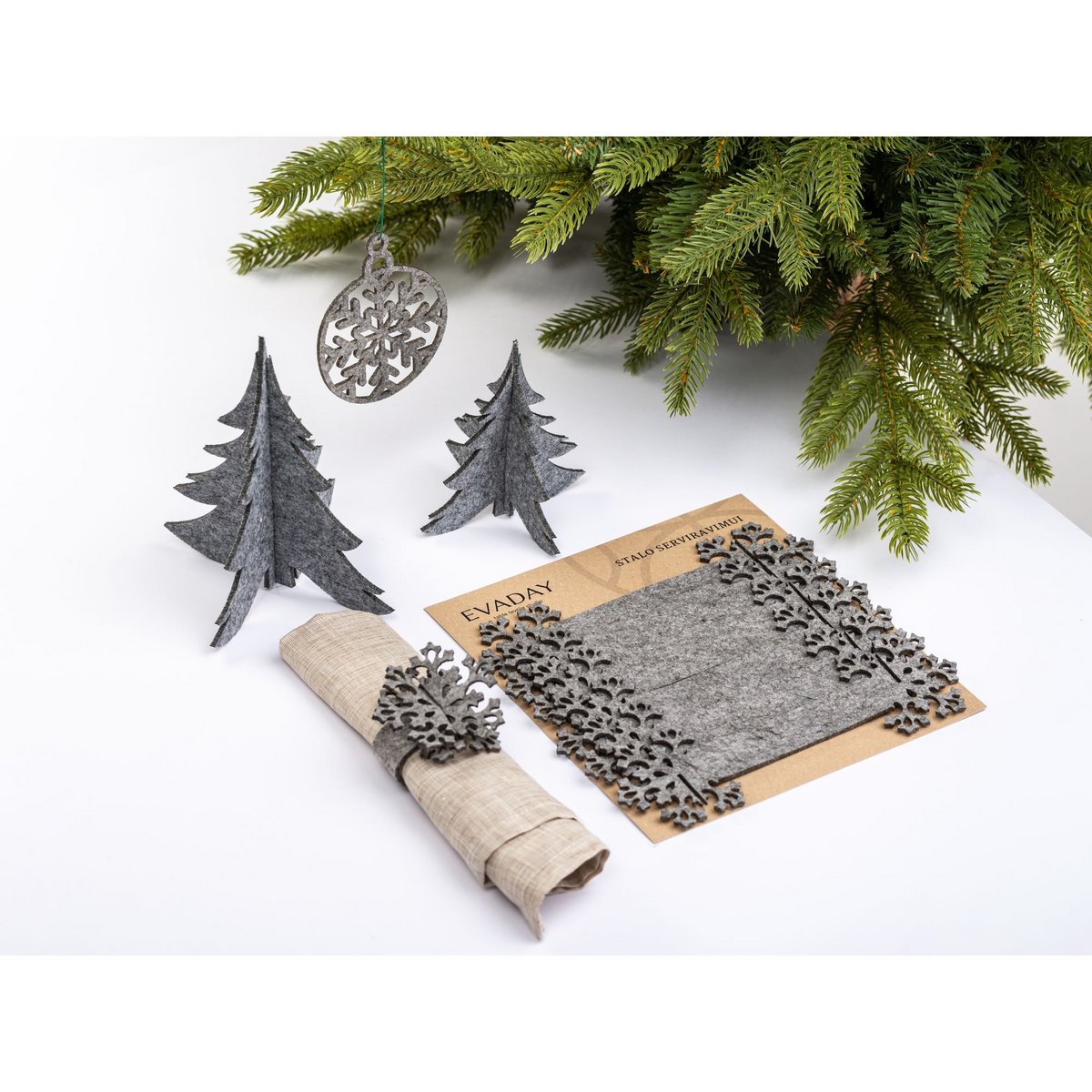Weihnachtsserviettenringe SCHNEEFLOCKE