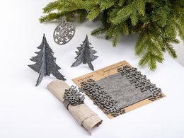 Weihnachtsserviettenringe SCHNEEFLOCKE