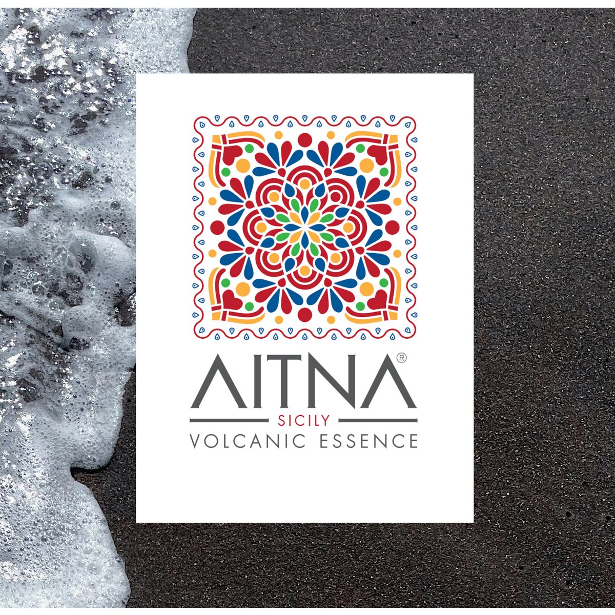 Aitna Crema Esfoliante Scrub Viso, Uva Rossa Siciliana e Sabbia Vulcanica dell'Etna, 75ml