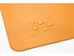 Roll-up måtte Sigel gul-grå, 800x300x2 mm imiteret læder, dobbeltsidet