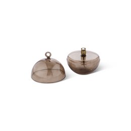 Olielamp Round cover champagne brass M