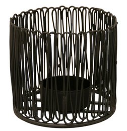 PORTALUCES CAJA CABLE/4PC NEGRO