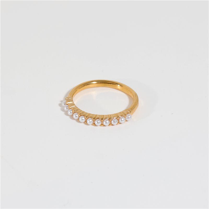 Africa - Anello vintage con perla in oro