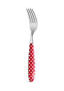 Vork Rood met stippen 20 cm