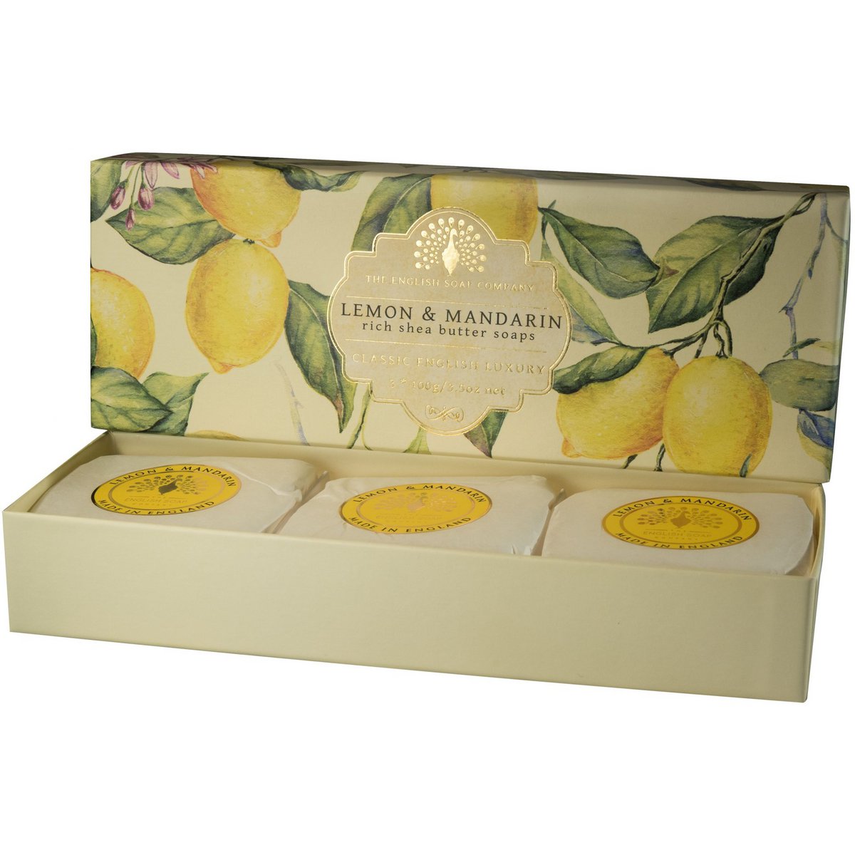 ENGLISH SOAP C° 3X100g zeep - Lemon and Mandarin