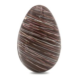 Oeuf de Pâques rayé XL (foncé) 280 Grs
