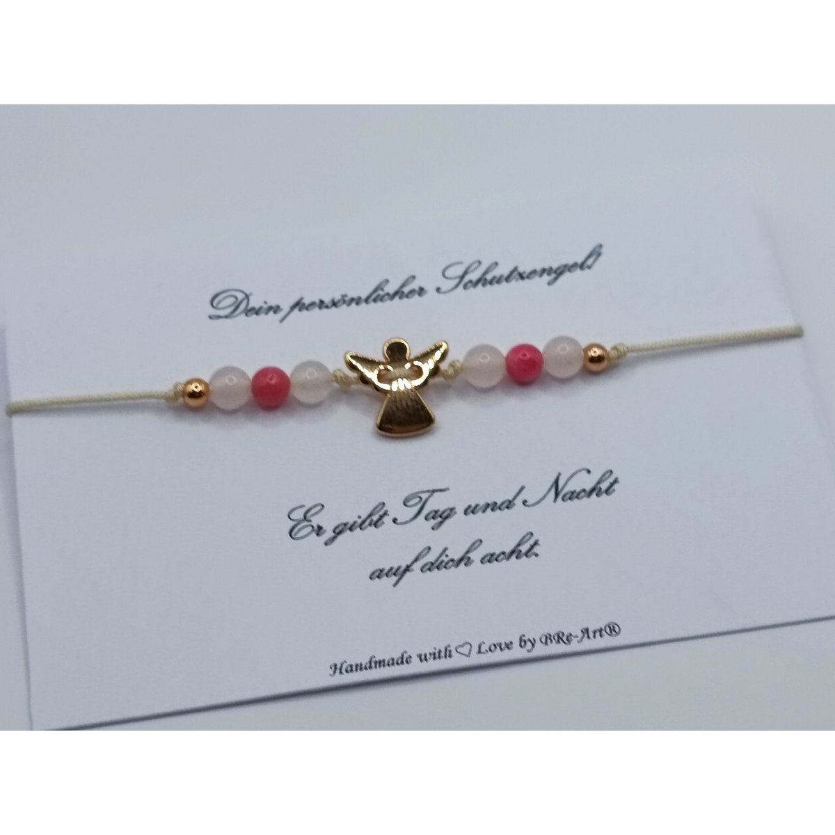 Schutzengel Edelstein Armband
