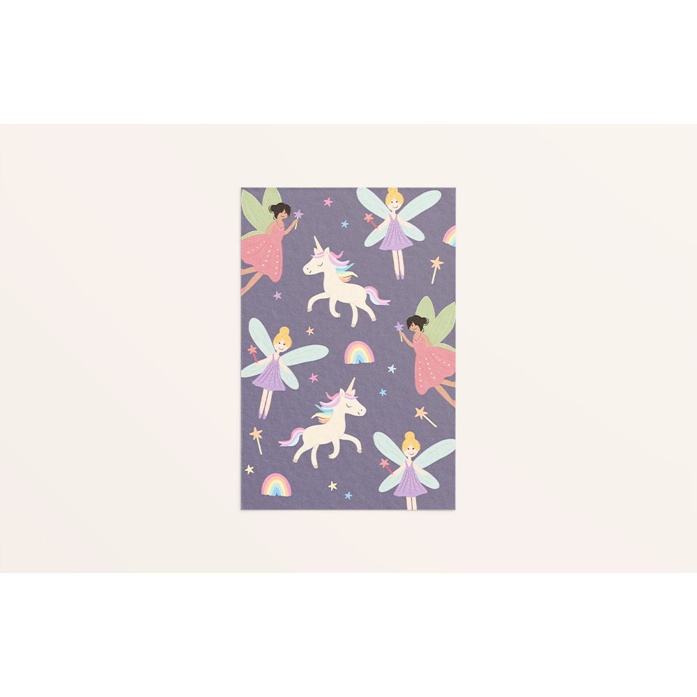 5x kaart Unicorns & Feeën