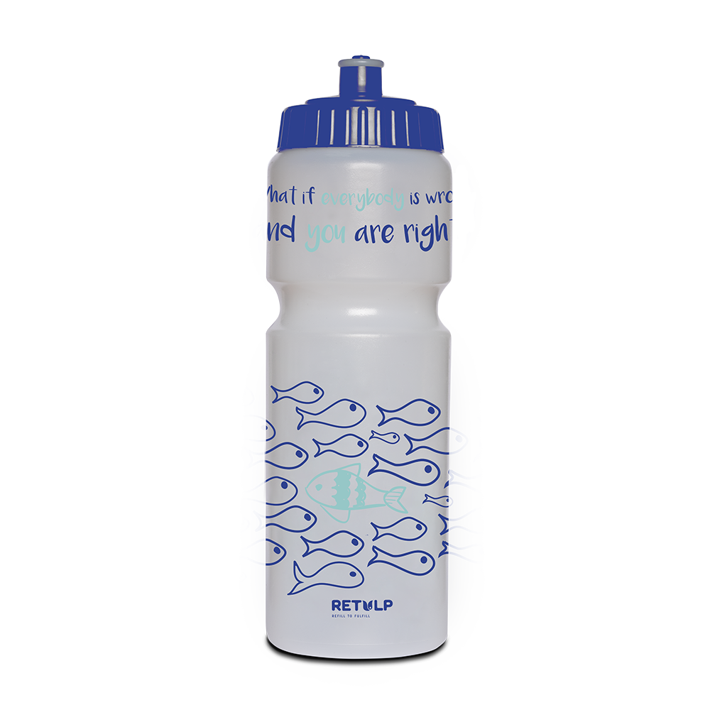 BIO Sports bottle biobased Fish 750 ml