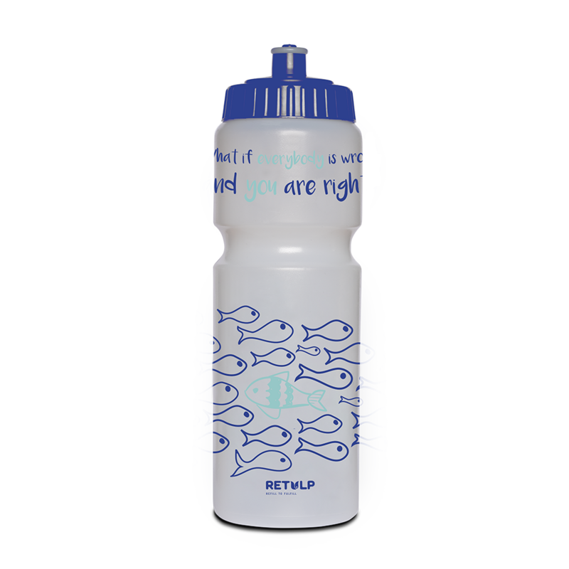 BIO Gourde de sport biosourcé Poisson 750 ml