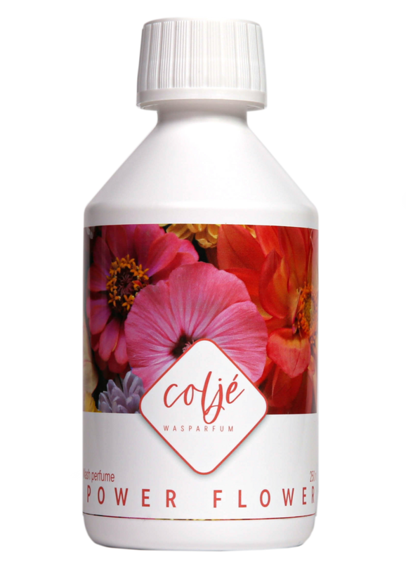 Coljé Wash Parfume: Power Flower 250ml | vaskeparfume | vask | rent vasketøj | boligfornødenheder | lugt af vasketøj | duft til vasketøjet
