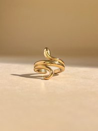 Bague Serpent Ajustable – Acier Inoxydable