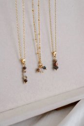 Zen Gemstone Necklace - Gold