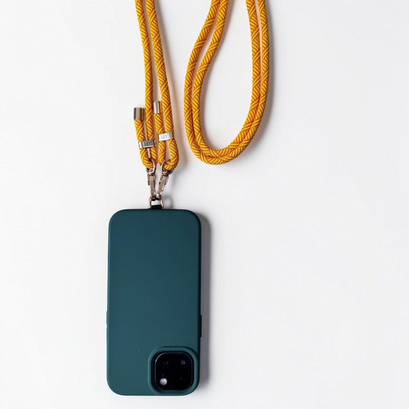 Mobile phone chain - yellow - orange MESSE