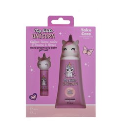 Coffret Beauté Licorne – Crème Mains & Baume à Lèvres 3D