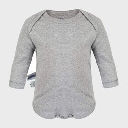 OrganicEra Body orgánico para bebé L/S, gris