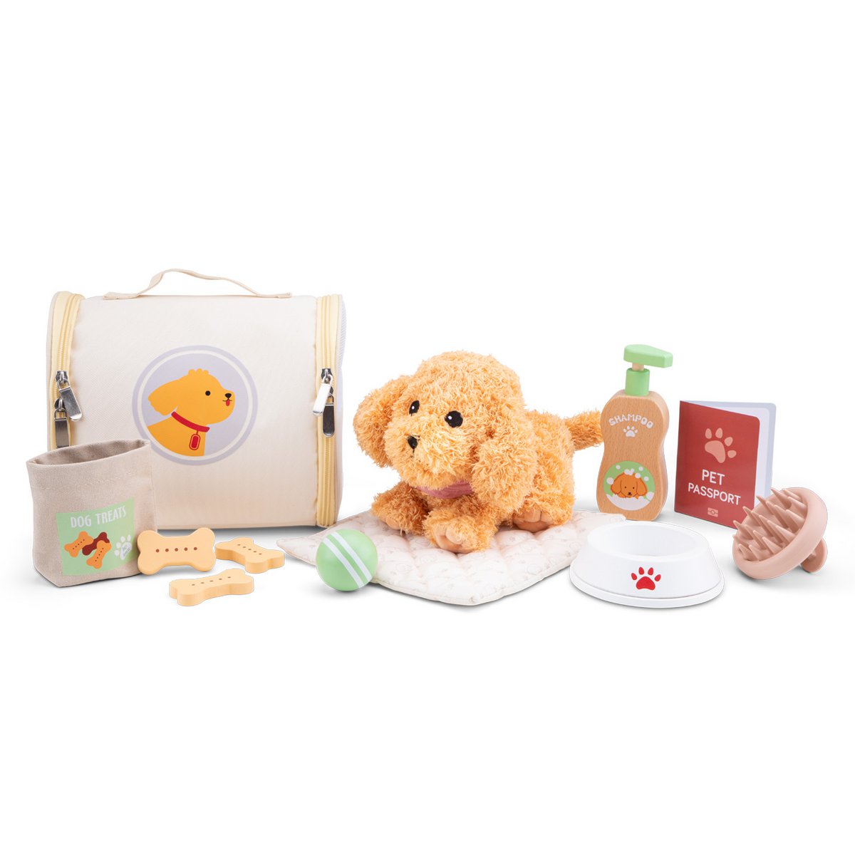 Speelgoed Knuffelverzorgingsset met Knuffel Hond