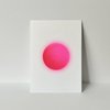 Riso Postkarte Fuzzy Pink Planet, Risographie, DIN A6