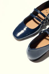 CANDY BLUEBERRY – Doppelte Träger Mary Jane