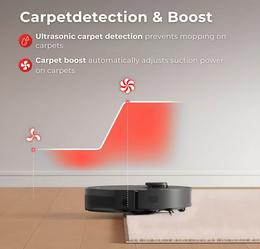 MYBOT X9 PRO - Robotstofzuiger - Met zelfledigend station - 6500PA zuigkracht - Met dweilfunctie - 3200mAh batterij