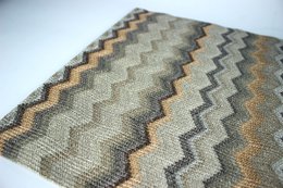 Tunk Runner Zigzag Wzór Brown 150 cm długą skórę syntetyczną