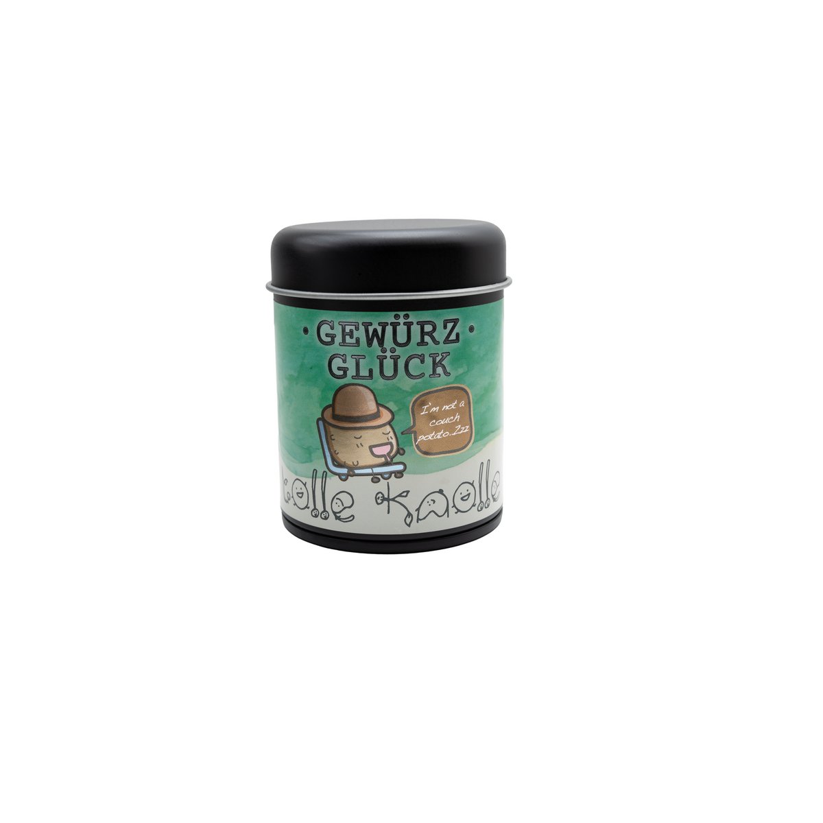 Gewürz-Glück Real Guys Gift Box - Set of 4 Spice Jars with Real Guy Steak Spice, Everyday Hero All-Round Spice, Great Tuber Potato Spice & Devil's Stuff Chili Spice