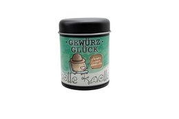 Gewürz-Glück Real Guys Gift Box - Set of 4 Spice Jars with Real Guy Steak Spice, Everyday Hero All-Round Spice, Great Tuber Potato Spice & Devil's Stuff Chili Spice