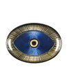 Coupelle ovale œil 22x15.5 cm foncé