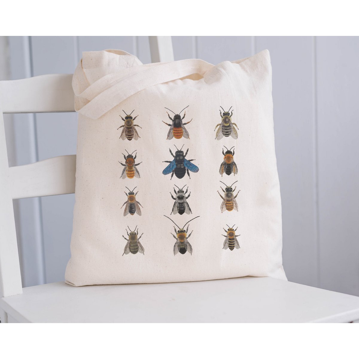 Sac en coton durable avec abeilles, sac mort