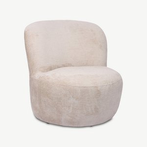 Vulcan Lounge Chair, Beige Fabric