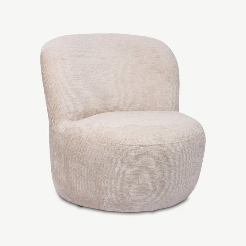 Vulcan Lounge Chair, Beige Stoff