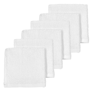 Mouth wipes terry cloth White/White