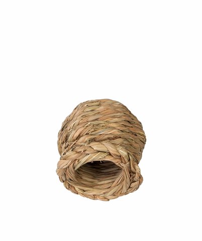 Woven Bird Nest Cage (Oval Shape) | Natural Grass Hideaway Bird Hut, Safe For All Birds