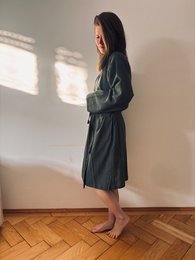 KIMONO - MØRKEGRØN