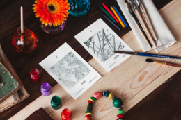 Aquarel adventskalender, adventskalender schilderen, schilderpakket, aftellen naar Kerstmis
