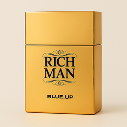 Blue-up Rich Man Square-Men's Parfümwasser | Sinnliches würziges Holz