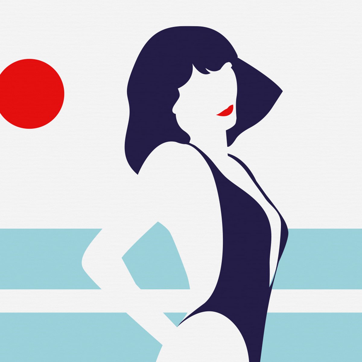 Poster "Bikini Hour" - A4 & 30x40cm - Art print