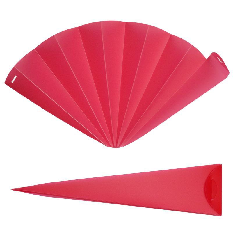 Ventagli, ventagli, ventaglio, rosso traslucido