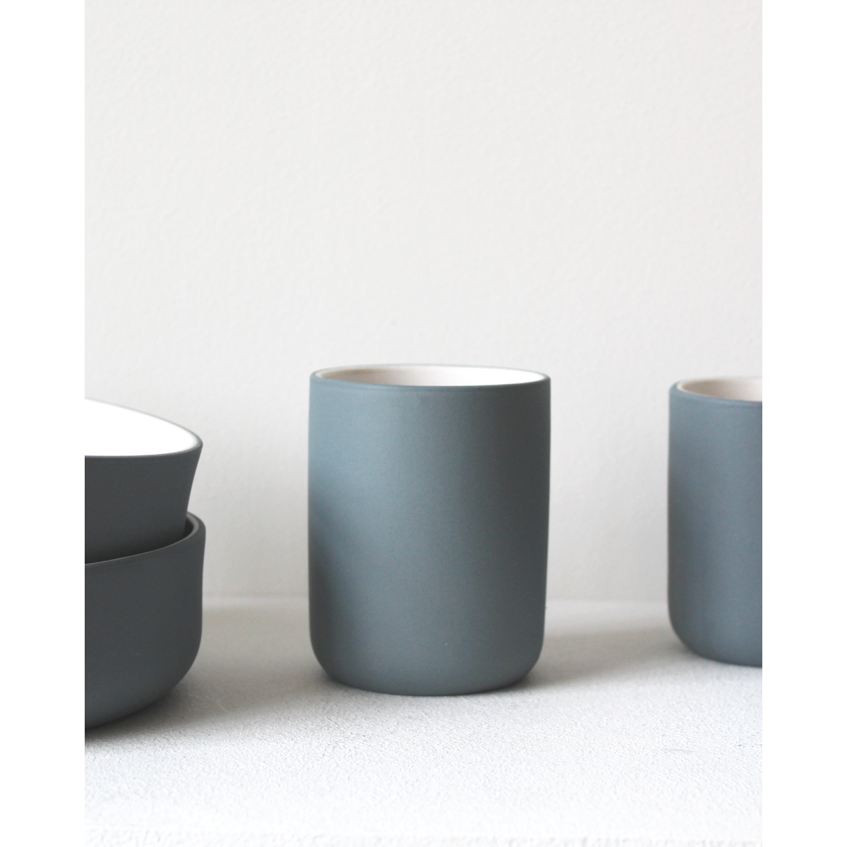 Coffee mug Fundament | teal / white
