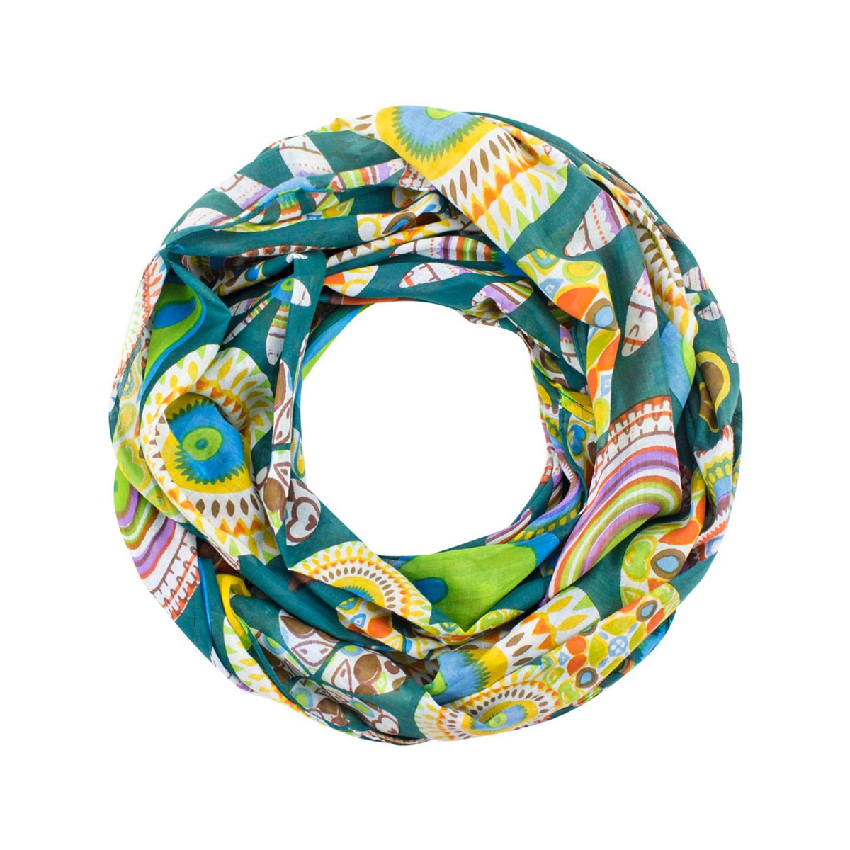 Sunsa set de 3 bufandas de lazo, bufanda de lazo para mujer, pañuelo redondo hecho de 100% algodón, bufanda de tubo para ella, bufanda redonda para verano/primavera/otoño