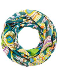 Sunsa set van 3 lussensjaals, dames lussensjaal, ronde halsdoek van 100% katoen, kokersjaal voor haar, ronde sjaal voor zomer/lente/herfst