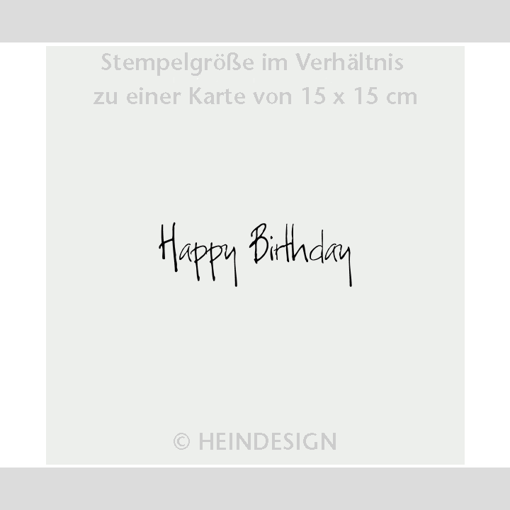 Stamp: Happy Birthday (handwriting)