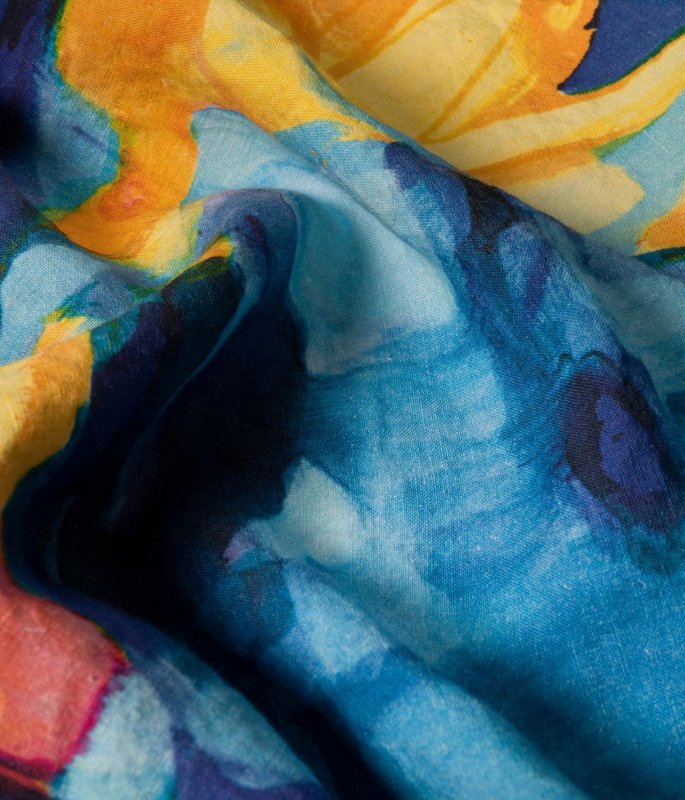 Linen beach towel View Blue - Vilmantas Marcinkevičius