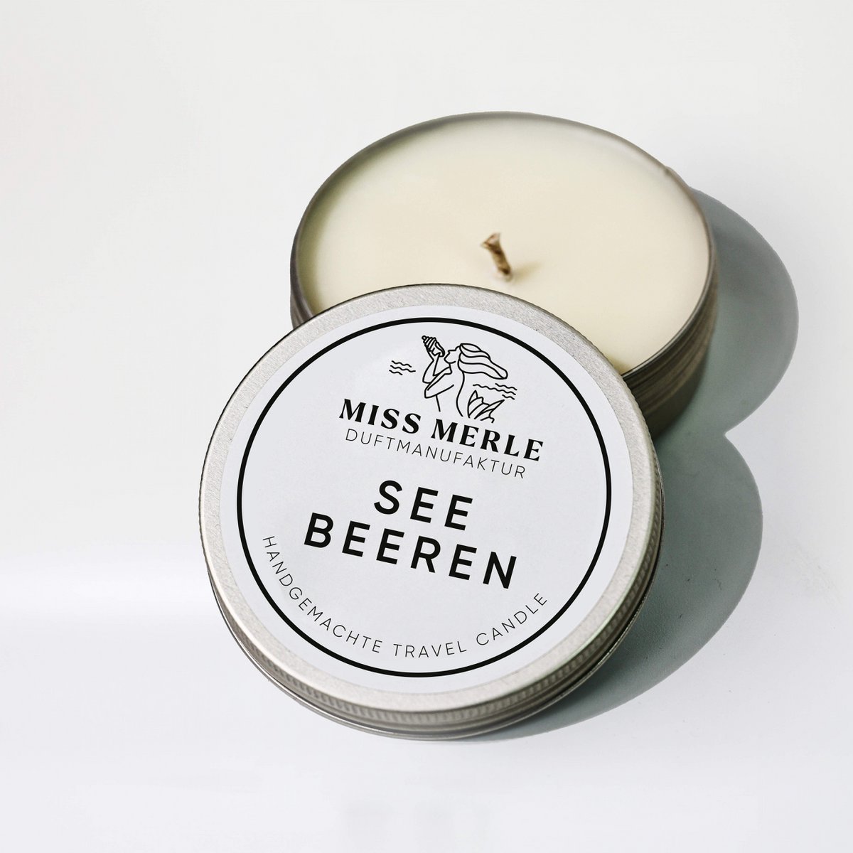 Miss Merle Travel Candle - fragrance candle for traveling, 90g