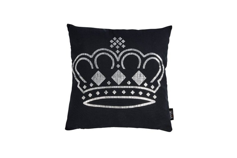 gloss print silver CROWN 45x45cm